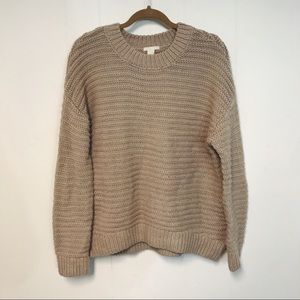 oversized knit sweater